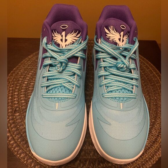 Puma Melo Ball MB.02 Shoes Blue Purple Mid Queen City 379779-01 Men's Size 9.5 - Picture 3 of 10